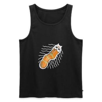 Microscopic Bacterial Bug - Men's Premium Organic Tank Top - black - Front - AI Model Male 178 light (178cm)