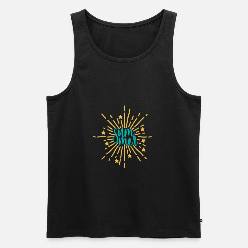 Sommer - Männer Premium Bio Tank Top - Schwarz