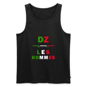 Algerie les hommes - Débardeur bio Premium Homme - noir - Devant - AI Model Male 178 light (178cm)