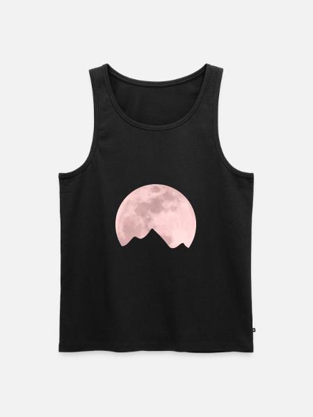 Moon mountain - Men's Premium Organic Tank Top - black