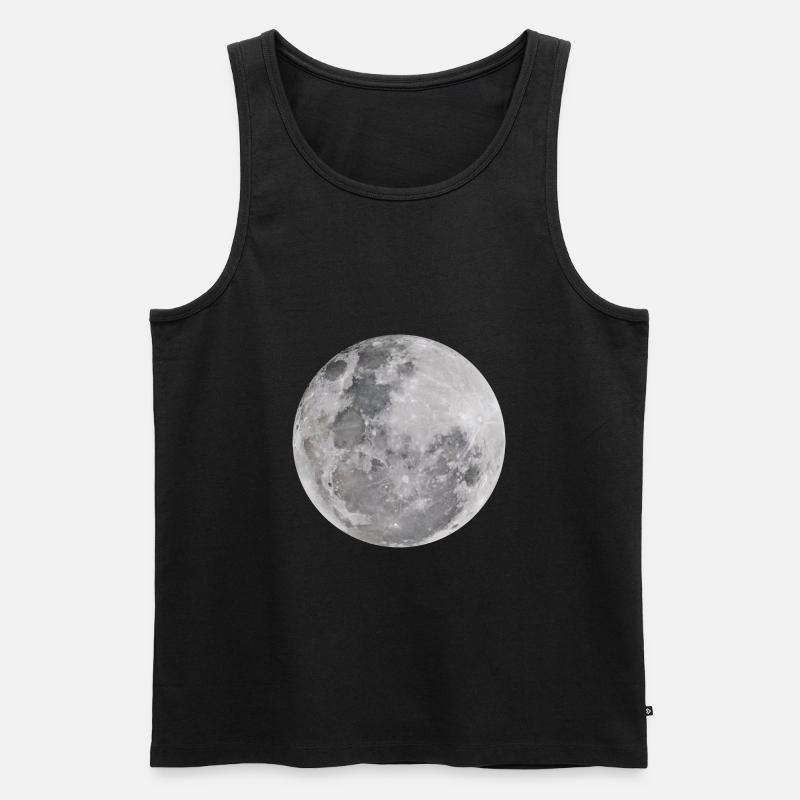 Echter Mond - Männer Premium Bio Tank Top - Schwarz
