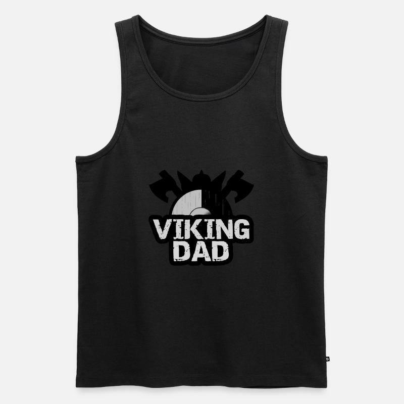 viking dad vater wikinger - Männer Premium Bio Tank Top - Schwarz