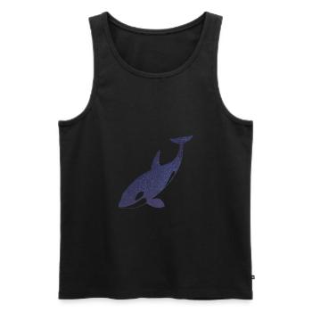 Starry Night Orca - Men's Premium Organic Tank Top - black - Front - AI Model Male 178 light (178cm)
