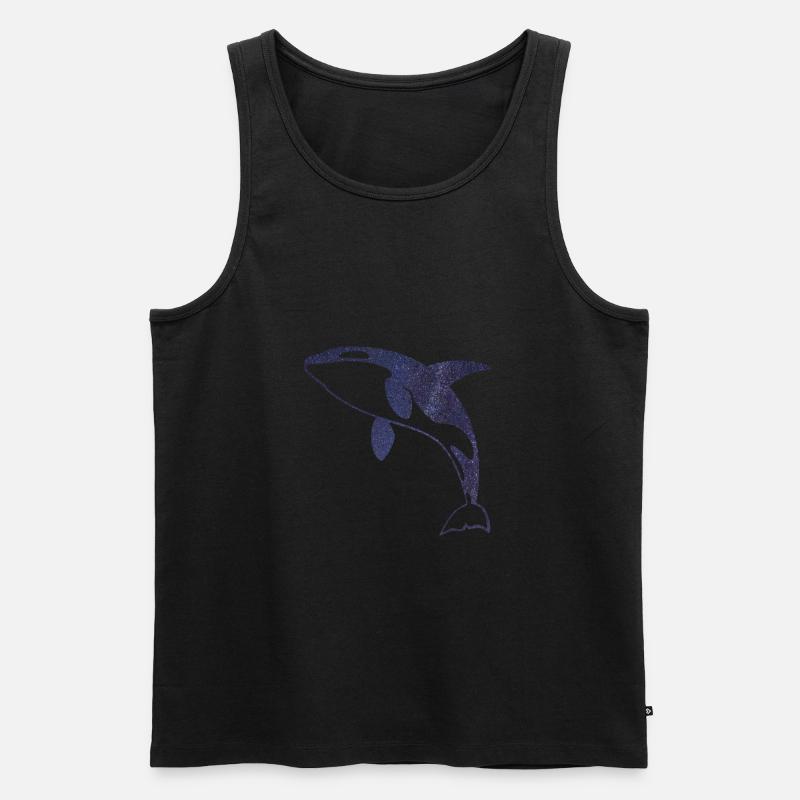 Sternennacht Orca - Männer Premium Bio Tank Top - Schwarz