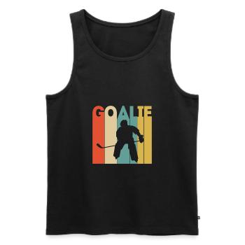 Hockey hockey hockey sur glace hockey sur glace hockey sur glace - Débardeur bio Premium Homme - noir - Devant - Michal (187cm)