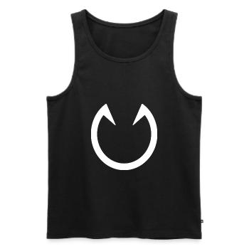 Horse - Men's Premium Organic Tank Top - black - Front - AI Model Male 178 light (178cm)
