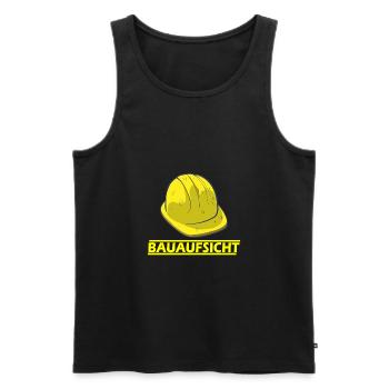 Bauaufsicht Hausbau Bauheer Geschenk - Männer Premium Bio Tank Top - Schwarz - Vorne - Michal (187cm)