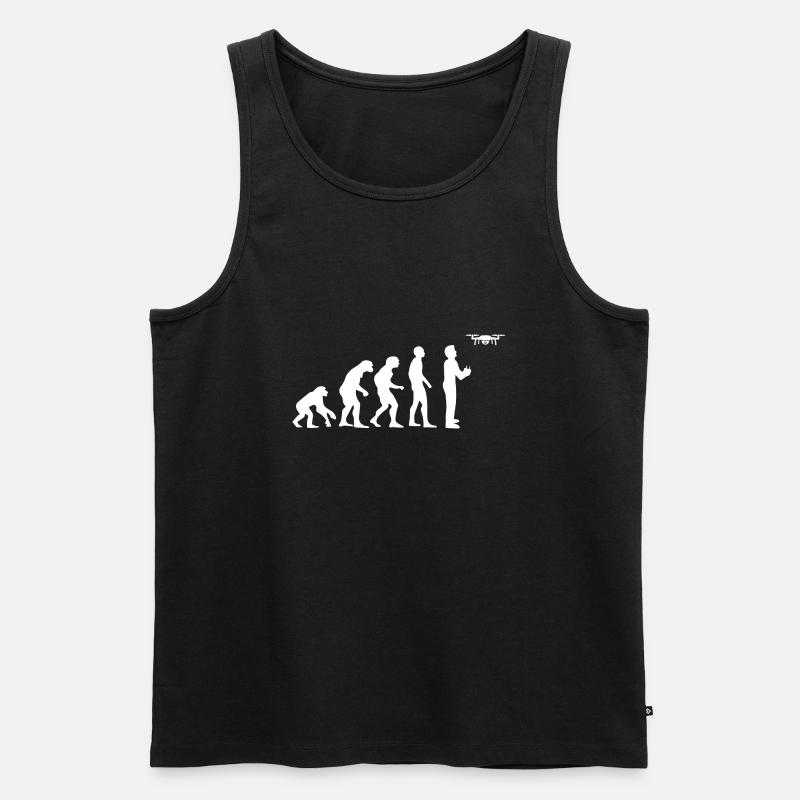 Drone FPV Drones - Men's Premium Organic Tank Top - black