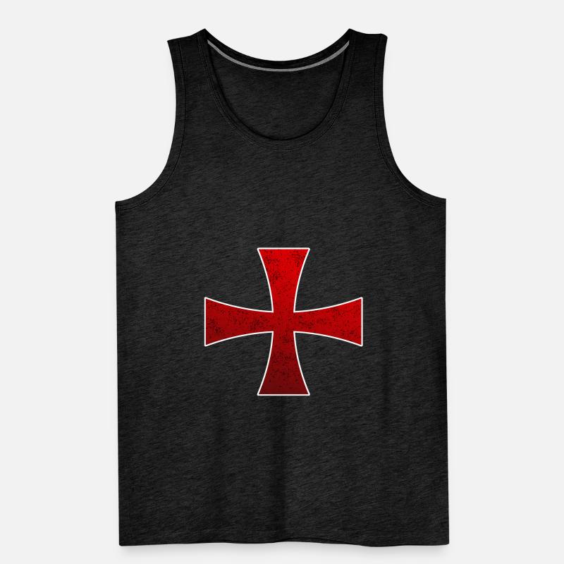 Knights Templar Crusader Knights Templar Men's Premium Organic Tank Top