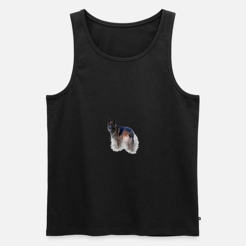 Deutscher Schäferhund - Männer Premium Bio Tank Top - Schwarz
