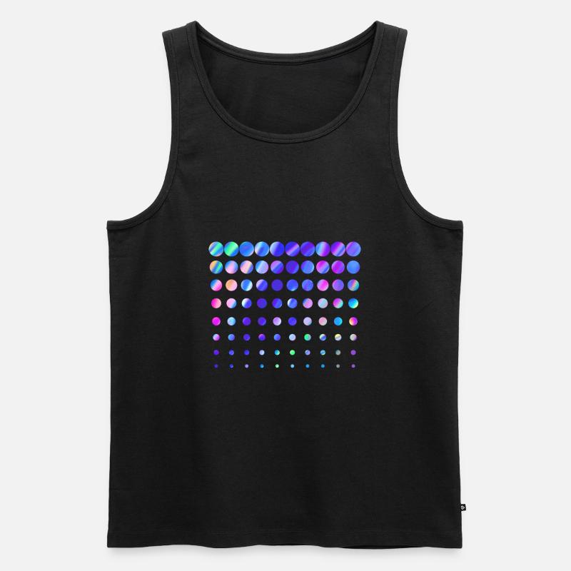 Techno Rain - Männer Premium Bio Tank Top - Schwarz