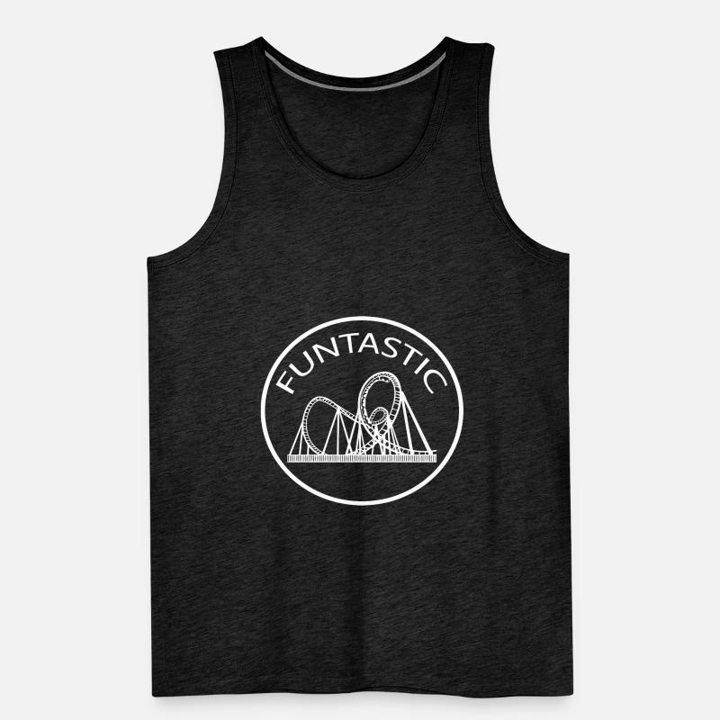 Rollercoaster Achterbahn Freizeitpark Männer Premium Bio Tank Top