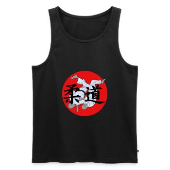 Judo Judoka Kampfsport Kampfkunst Japanische Kunst - Männer Premium Bio Tank Top - Schwarz - Vorne - AI Model Male 178 light (178cm)