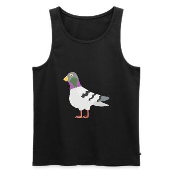 Dove - Men's Premium Organic Tank Top - black - Front - Michal (187cm)