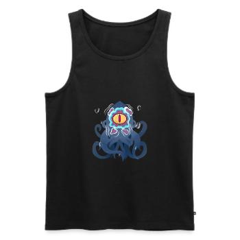 Kraken Is Here - Men's Premium Organic Tank Top - black - Front - AI Model Male 178 light (178cm)