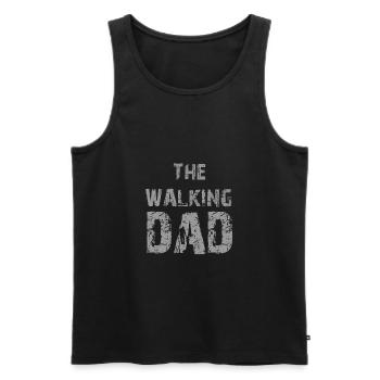 The Walking Dad - Männer Premium Bio Tank Top - Schwarz - Vorne - Michal (187cm)