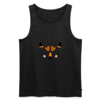 Fuchs - Männer Premium Bio Tank Top - Schwarz - Vorne - AI Model Male 178 light (178cm)