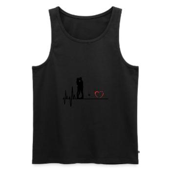 Family - Männer Premium Bio Tank Top - Schwarz - Vorne - Michal (187cm)