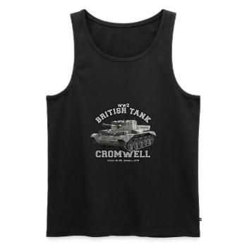 Britischer mittlerer Panzer - Cromwell - Männer Premium Bio Tank Top - Schwarz - Vorne - AI Model Male 178 light (178cm)