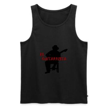 El Guitarrista - Männer Premium Bio Tank Top - Schwarz - Vorne - Michal (187cm)