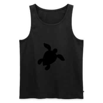 Turtle - Men's Premium Organic Tank Top - black - Front - AI Model Male 178 light (178cm)
