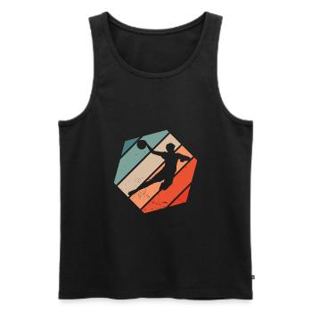 Handball Players Handball Kids Handball Play boys M - Men's Premium Organic Tank Top - black - Front - AI Model Male 178 light (178cm)