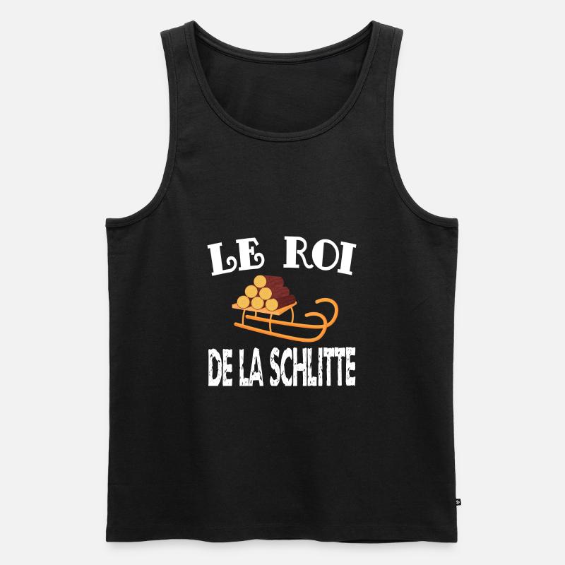le roi de la schlitte - Débardeur bio Premium Homme - noir