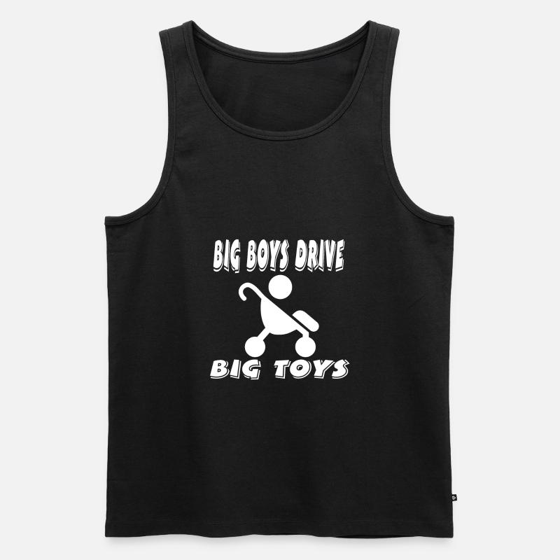 Kinder - Männer Premium Bio Tank Top - Schwarz