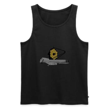 James Webb Weltraumteleskop - Männer Premium Bio Tank Top - Schwarz - Vorne - AI Model Male 178 light (178cm)