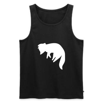fuchs - Männer Premium Bio Tank Top - Schwarz - Vorne - AI Model Male 178 light (178cm)