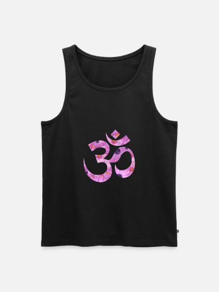 OM Fleurs 6 - Débardeur bio Premium Homme - noir