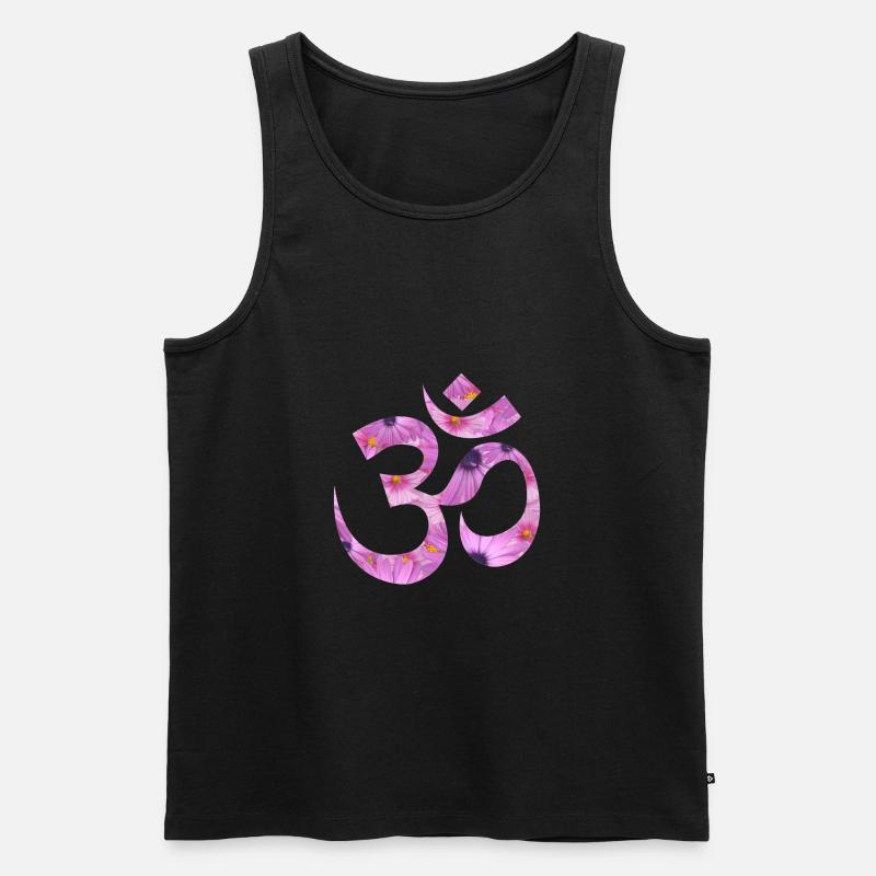 OM Fleurs 6 - Débardeur bio Premium Homme - noir
