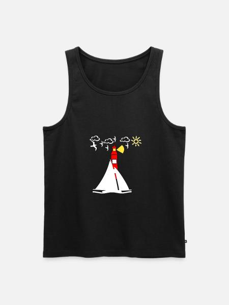 Sail - Men's Premium Organic Tank Top - black