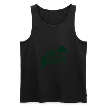 bin da pferd 1 - Männer Premium Bio Tank Top - Schwarz - Vorne - Michal (187cm)