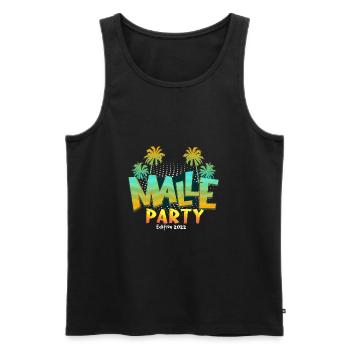 malle party edition 2022 - Männer Premium Bio Tank Top - Schwarz - Vorne - Michal (187cm)