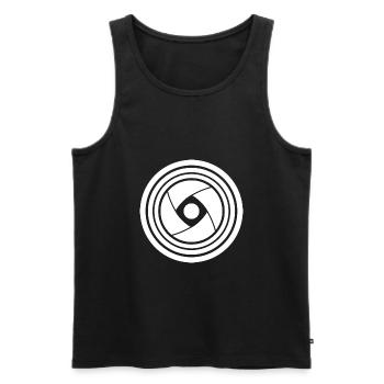 Photographie Movie Camera Fotograf - Männer Premium Bio Tank Top - Schwarz - Vorne - AI Model Male 178 light (178cm)