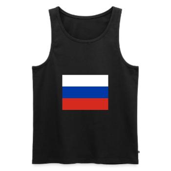 Russie - Débardeur bio Premium Homme - noir - Devant - Michal (187cm)