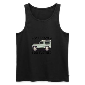 The old 4x4 that goes far - Men's Premium Organic Tank Top - black - Front - Michal (187cm)