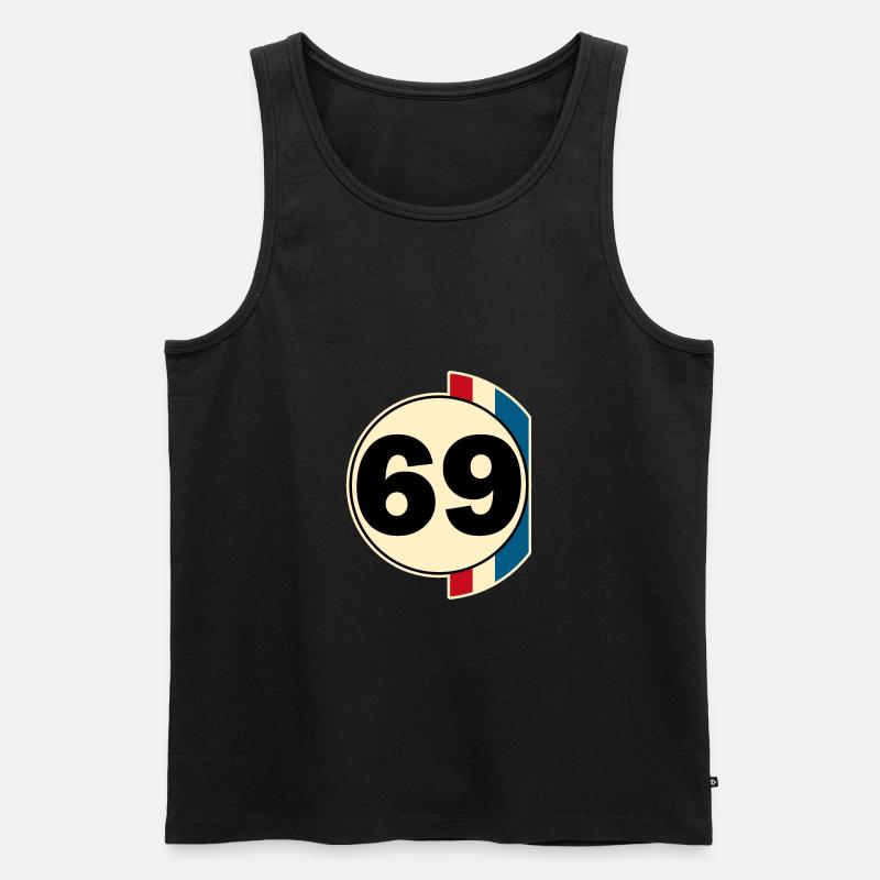 69 - Männer Premium Bio Tank Top - Schwarz