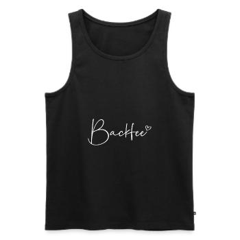 Backfee - Männer Premium Bio Tank Top - Schwarz - Vorne - Michal (187cm)