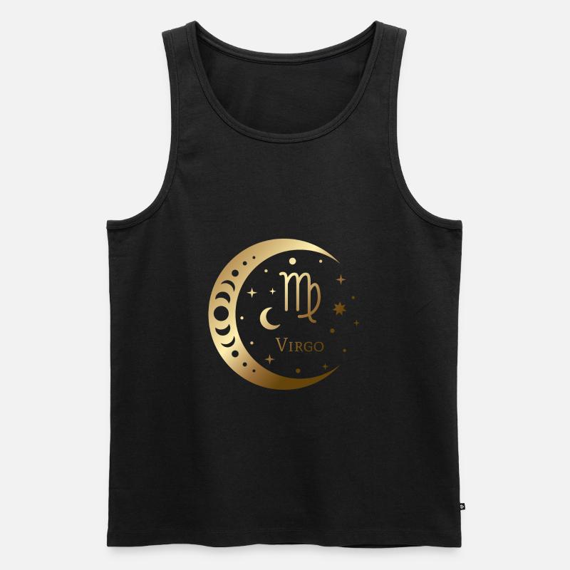 Jungfrau - Männer Premium Bio Tank Top - Schwarz