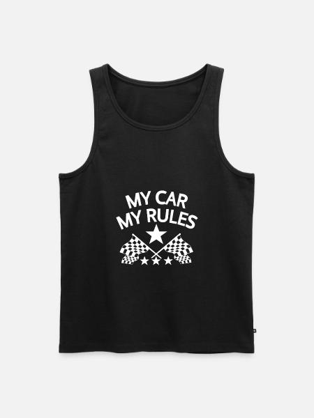 Auto - Männer Premium Bio Tank Top - Schwarz