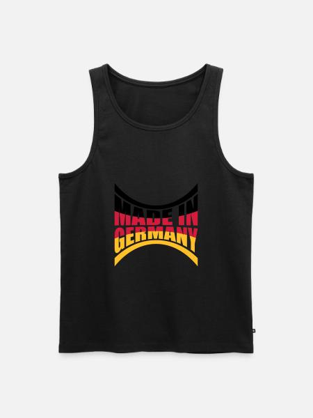 Made in Germany - Men's Premium Organic Tank Top - black