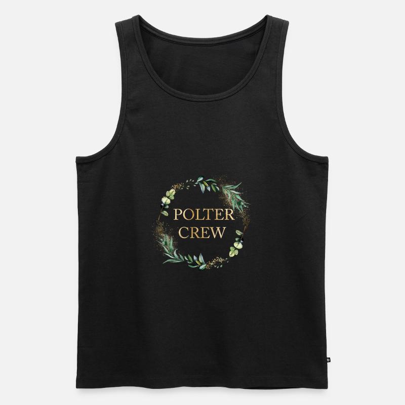 POLTER CREW! personalisierbar - Männer Premium Bio Tank Top - Schwarz