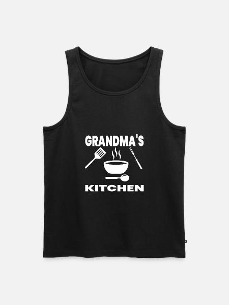 Granny - Men's Premium Organic Tank Top - black