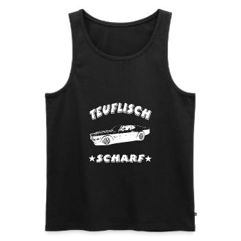 Auto - Männer Premium Bio Tank Top - Schwarz - Vorne - Michal (187cm)