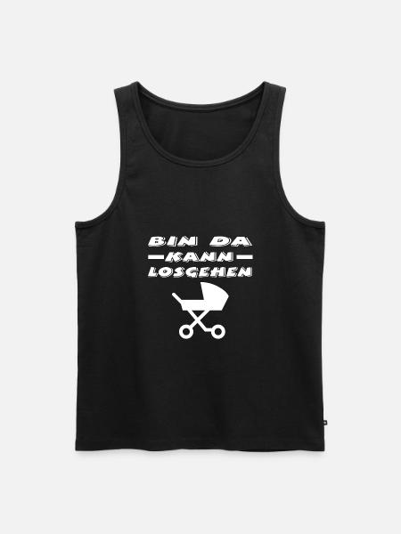 Baby - Männer Premium Bio Tank Top - Schwarz