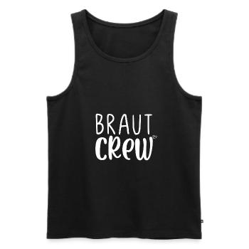 Braut Crew - Männer Premium Bio Tank Top - Schwarz - Vorne - Michal (187cm)