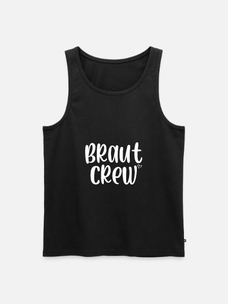 Braut Crew - Männer Premium Bio Tank Top - Schwarz