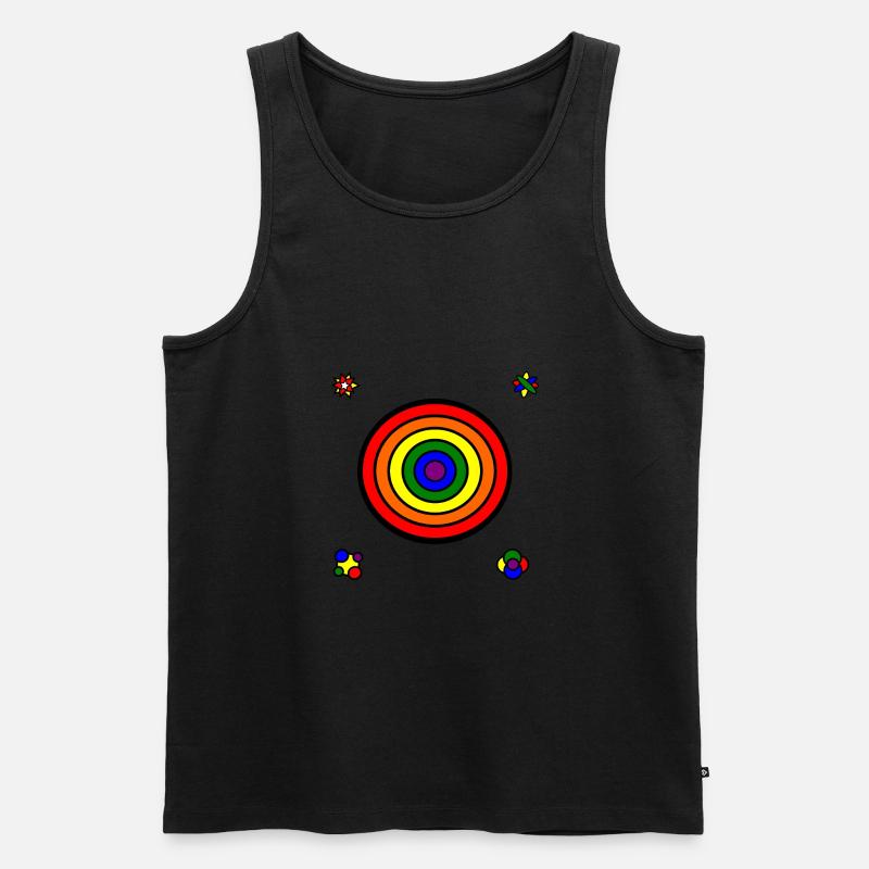 Rainbow designs - Männer Premium Bio Tank Top - Schwarz
